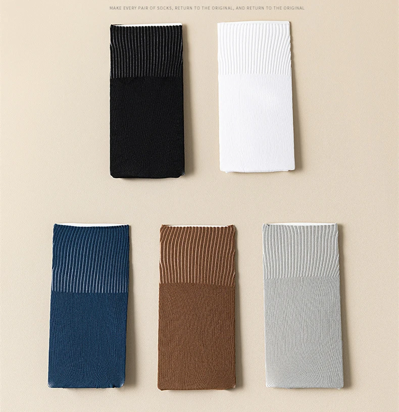5 Paar Sommer-Männer-5-Finger-Socken, dünn, atmungsaktiv, Samt, elastisch, schweißabsorbierend, einfarbig, geteilte Zehensocken für Herren für EU38–45 – Detail 3