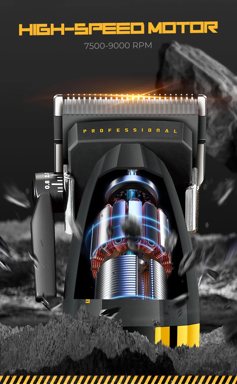 VGR Haarschneidemaschine Profi Haarschneidemaschine Haarschneidemaschine Haartrimmer Professionell Haarschneidemaschine Verstellbar Haarschneidegerät Akkubetrieben Metall Haarschneide- und Trimmer-Set V-285 – Detail 3