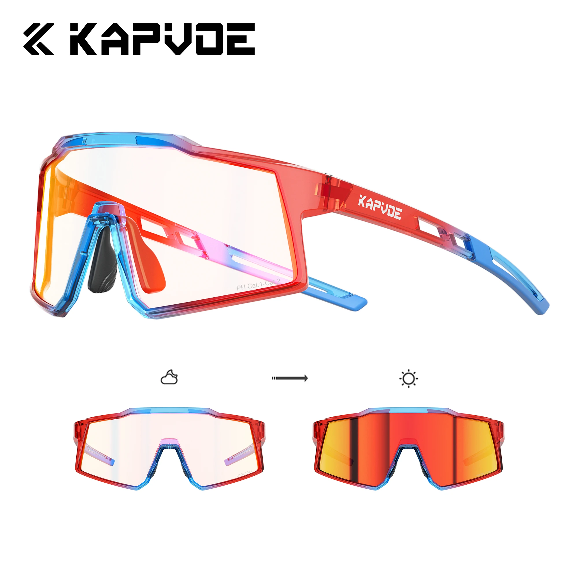 Kapvoe 2026 Kids Sports Sunglasses Outdoor Cycling Glasses Teenagers UV400 Hiking Eyewear and Running Biking Baseball Boys Girls