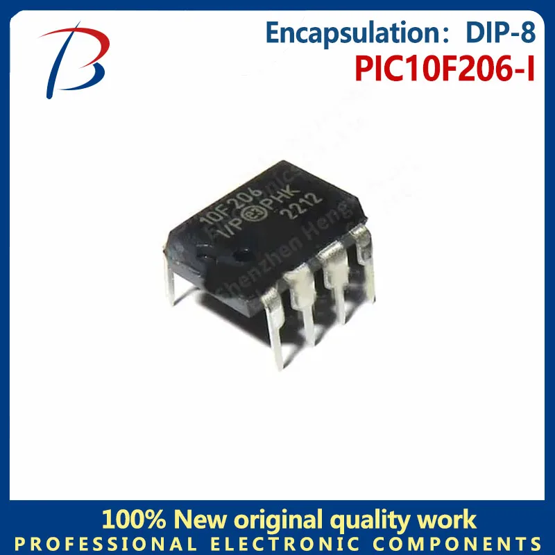 10pcs PIC10F206-I package DIP-8 in-line MCU chip embedded microcontroller