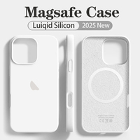 Official Liquid Silicone Magsafe Phone Case For Apple iPhone 16 14 12 15 13 Pro Max 16 Plus 14 Magnetic Wireless Charging Cover