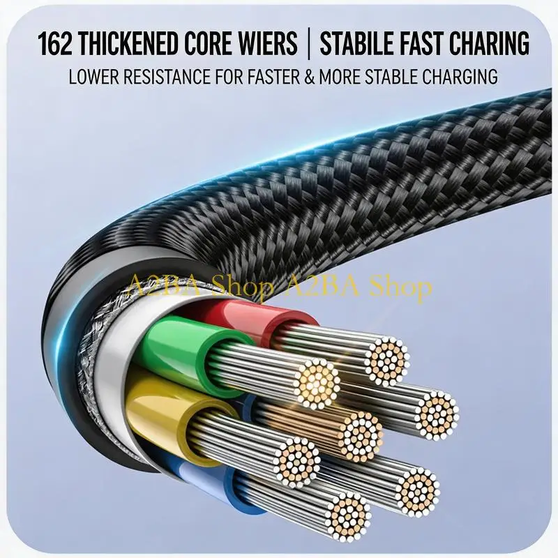 A2BA High Performances 6A Fast Cable Line For Smooth Power Delivery And Safety