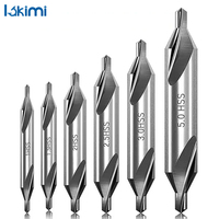 7Pcs Center Drill Bits Set – 60-Degree Angle, Countersink Tools for Lathe Metalworking, Sizes 1/1.5/2/2.5/3/4/5 LK-AA218