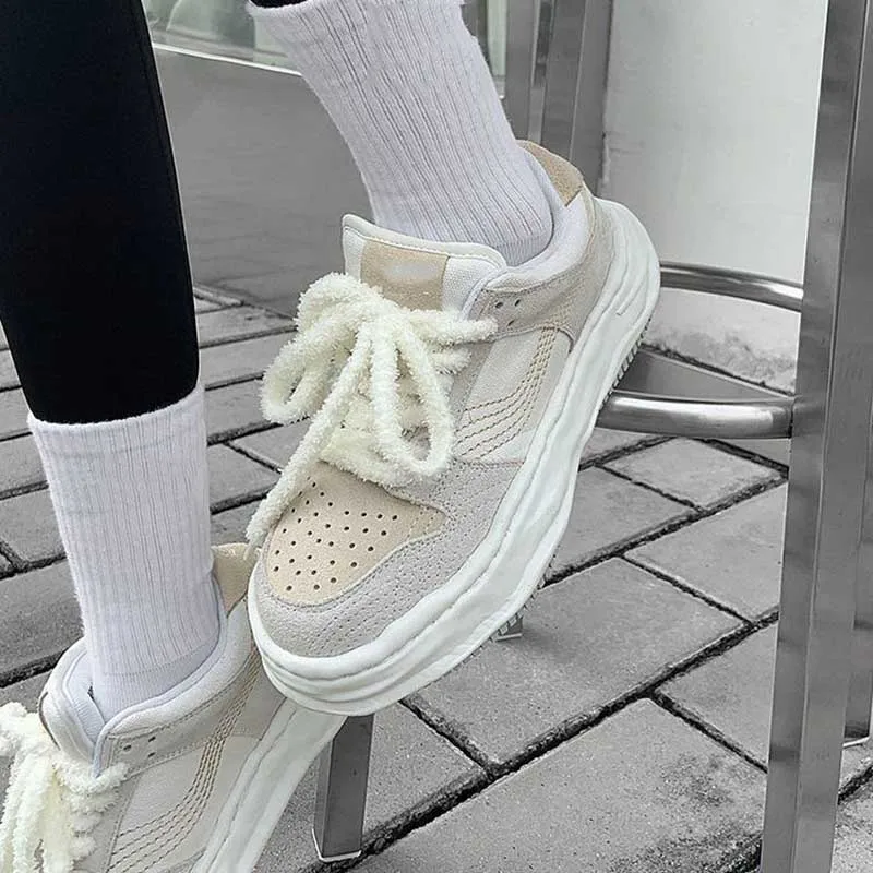 1 Pair Cute Plush Sneakers Shoelaces Men Women High-top Casual Canvas White Pink Flat Shoes Laces Strings Accessories