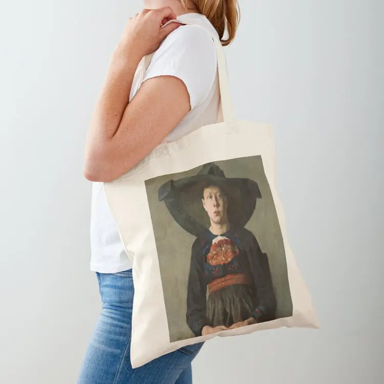 

A Bavarian Peasant Girl - Hanna Hirsch-Pauli Tote Bag shopping bags foldable canvas tote woman shopping bag Reusable bags