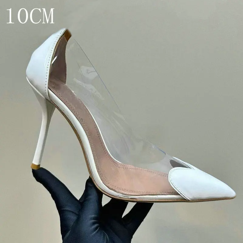 White 10CM Heel