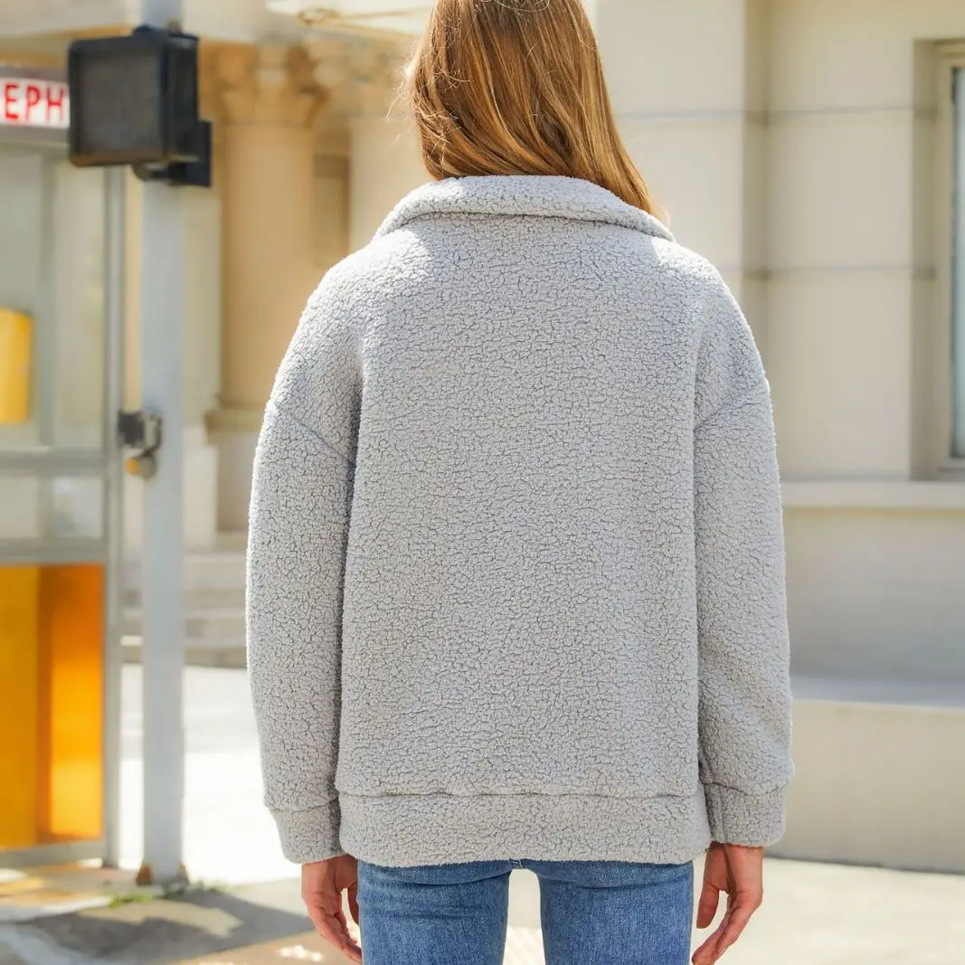 Women Parkas Coats Spliced Jackets - close-up view