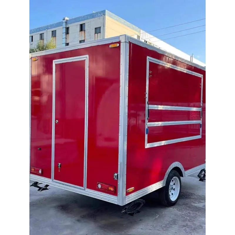 Customized Ice Cream Mobile Kiosk Coffee Trailer Food Stall Fast Food Truck Pizza Truck Taco Concession Food Trailer