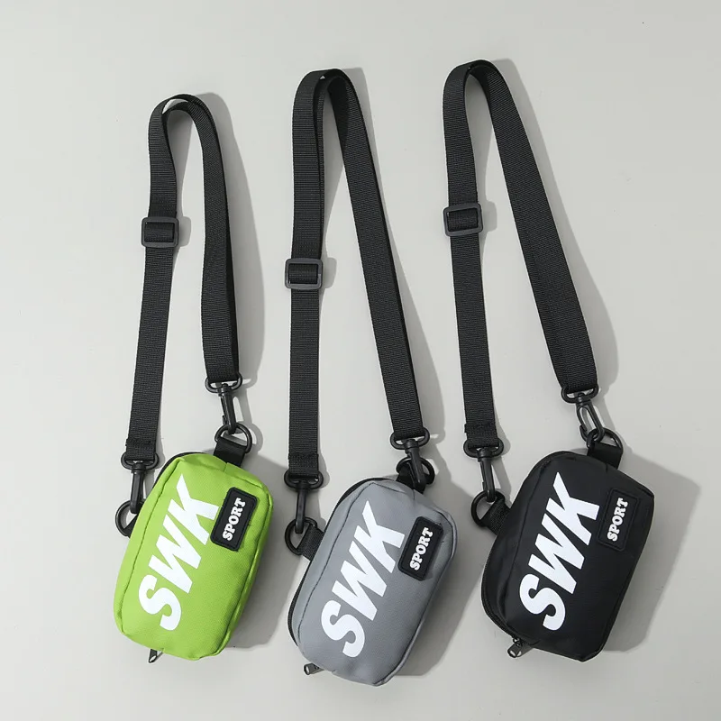 Unisex Mini Crossbody Bag Small Messenger Chest Pack for Phone Coin Keys Card Holder Hip Hop Style Daily Outdoor Sports