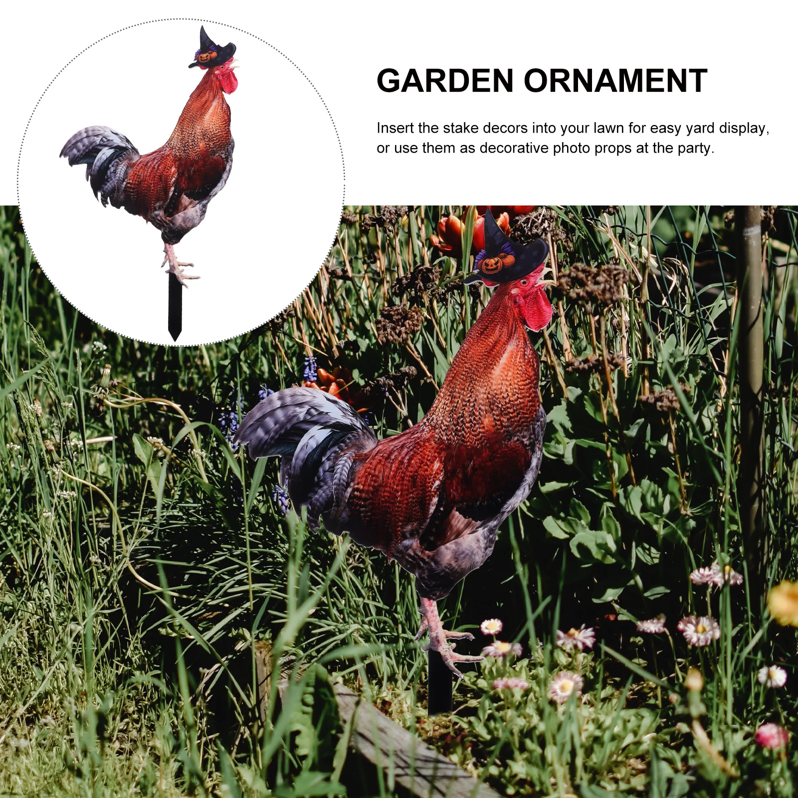 ساحة في الهواء الطلق حصة المدمجة خفيفة الوزن ساحة الدجاج الفن حديقة الديكور زخرفة حديقة حصة الدجاج ديكور الحديقة #6