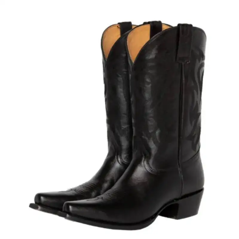 Embroidered Western Boots Autumn Winter Red Cowgirl Boots Size 34-43 Lady Shoes