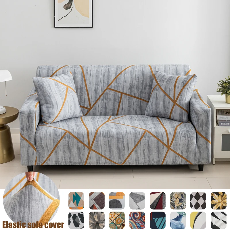 Floral Stretch Sofa Cover Fully Wrap Couch Slipcover Armchair Protector Corner Sofa Cover Pet And Kids Friendly