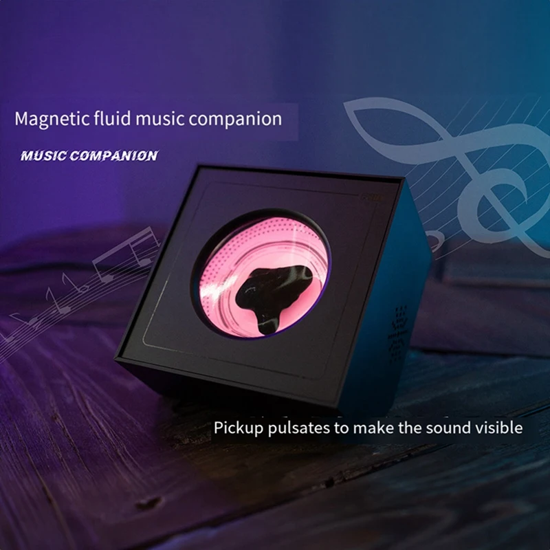 Magnetic Liquid Pickup Music Rhythm Lamp Ferrofluid Equipment Visual Music Pickup Desktop Sound Partner Desk Decoration