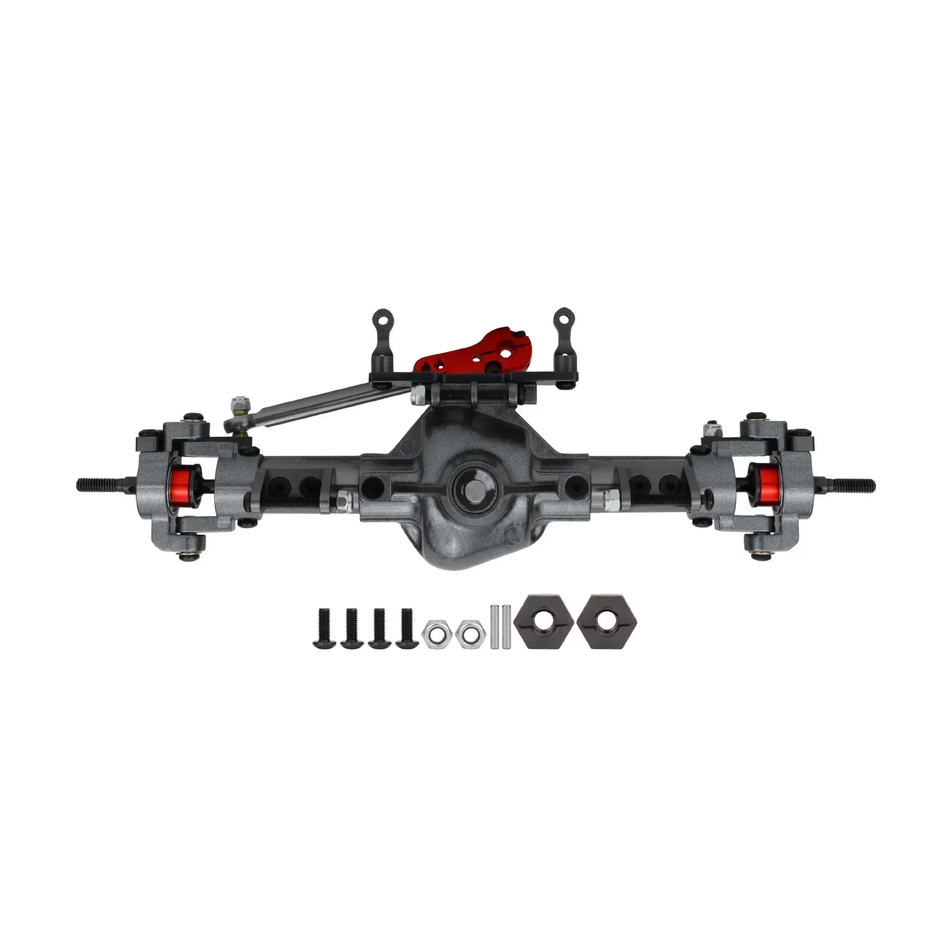 Essieu avant et arrière en métal CNC avec Base Servo pour voiture sur chenilles 1/10 RC Axial SCX10 RC4WD D90, pièces de mise à niveau
