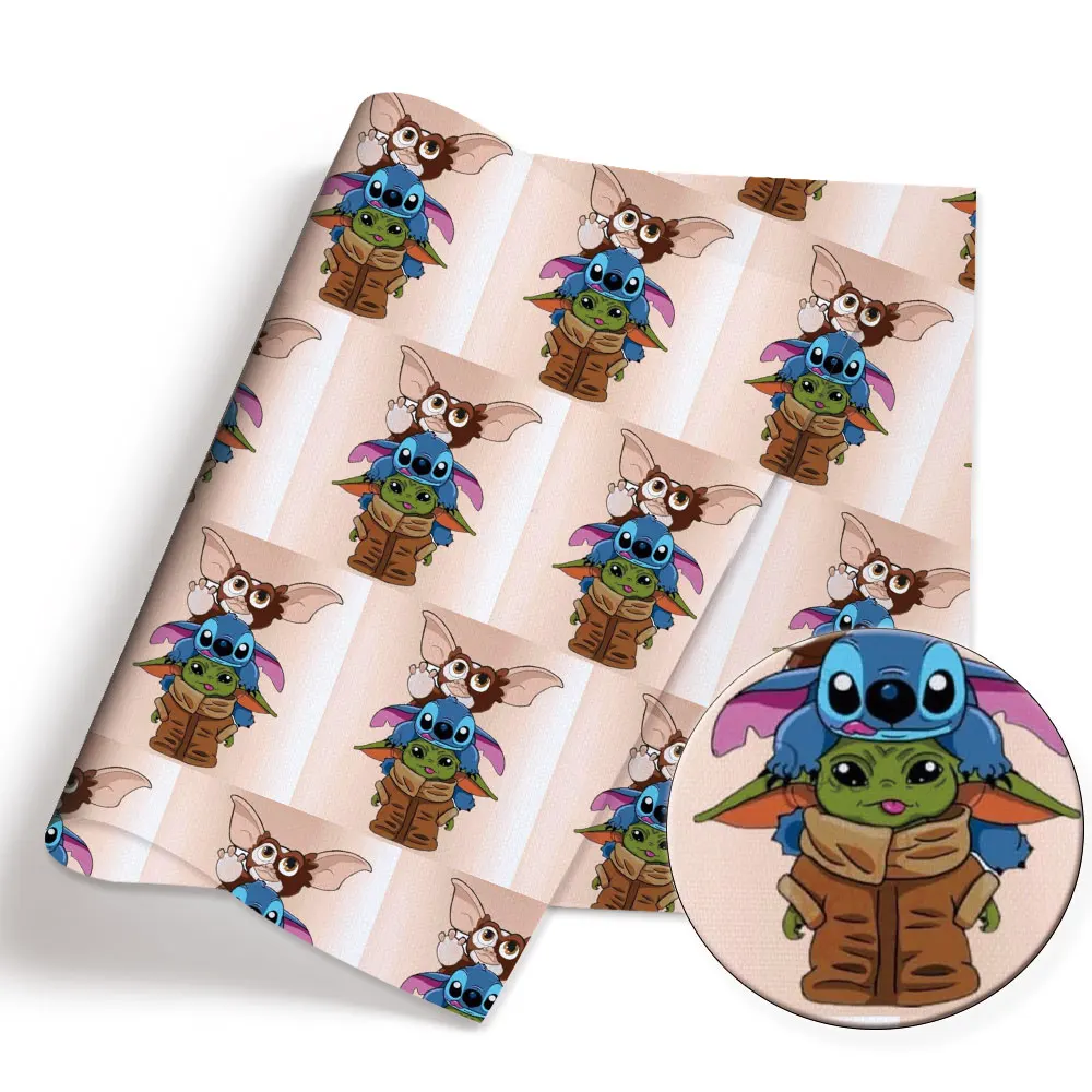 140x50CM Cartoon printed fabric  DIY star wars Cartoon Polyester/100Cotton/satin Fabric Patchwork Tissue Kid Sewing Doll Curtain