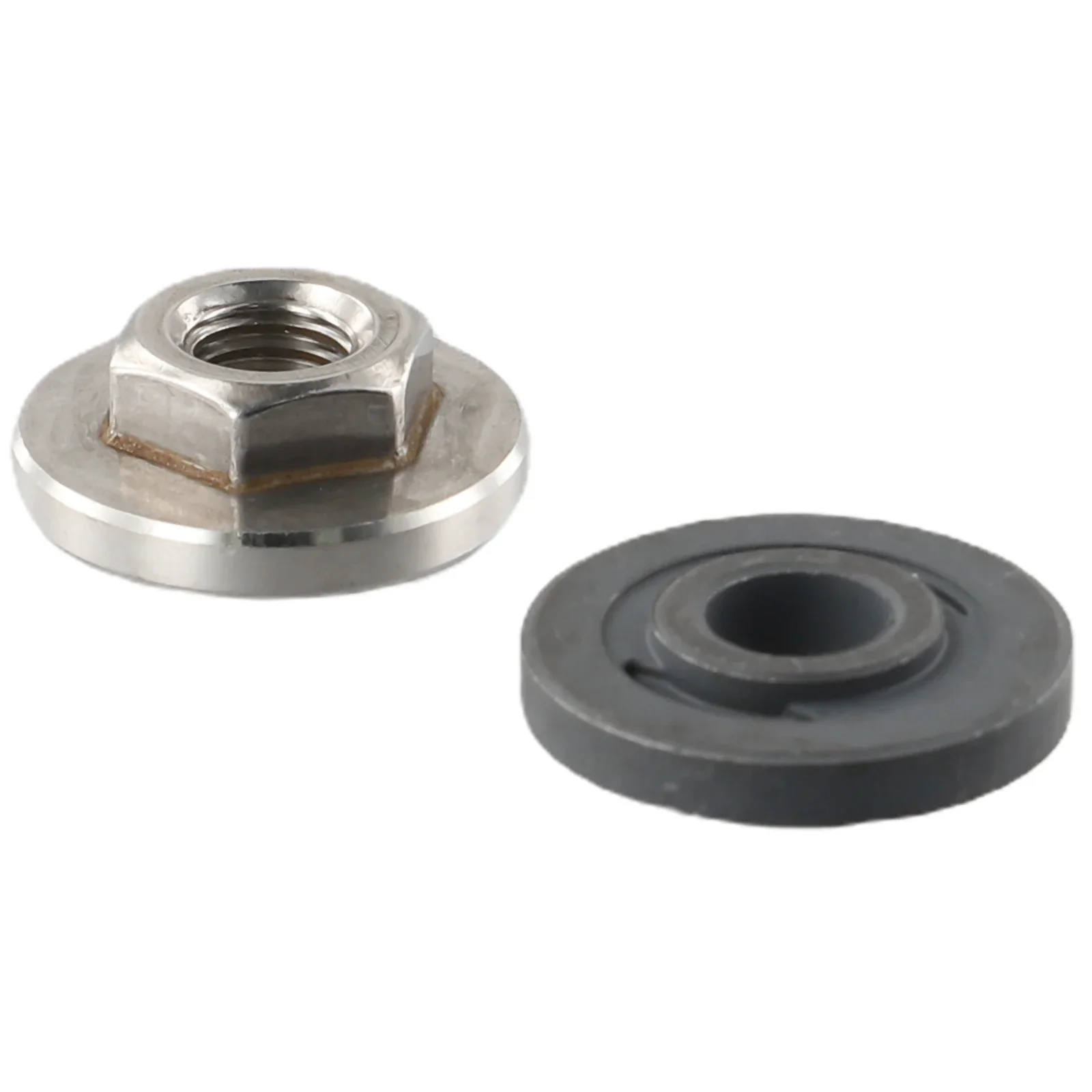 

2 шт. M10 угловая шлифовальная машина, шестигранная фланцевая гайка, быстроразъемный фиксирующий набор инструментов для резьбы 100 типа, внутренний внешний фланец