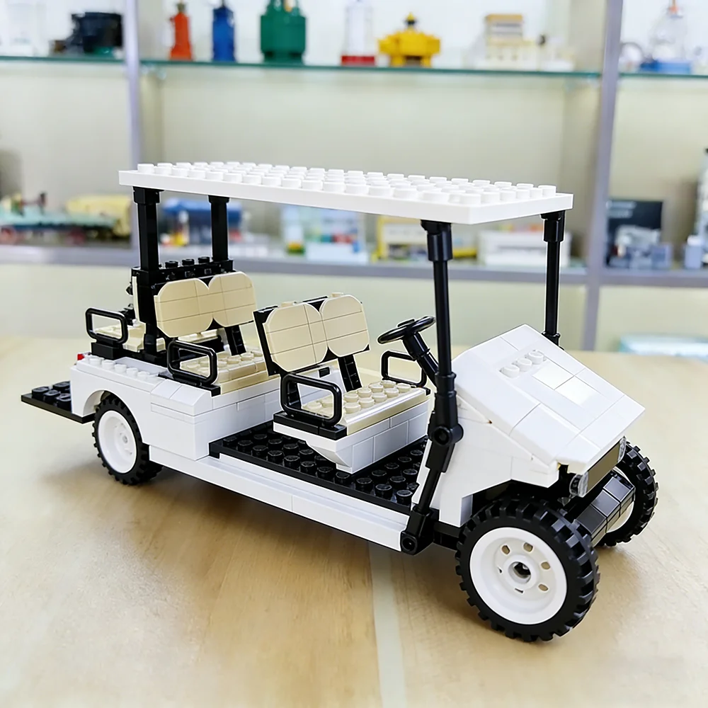 

635PCS Building Block Creative Electric Shuttle Car Puzzle Blocks Ornaments Model Toys For Kids Adults Desktop Collectible Gifts