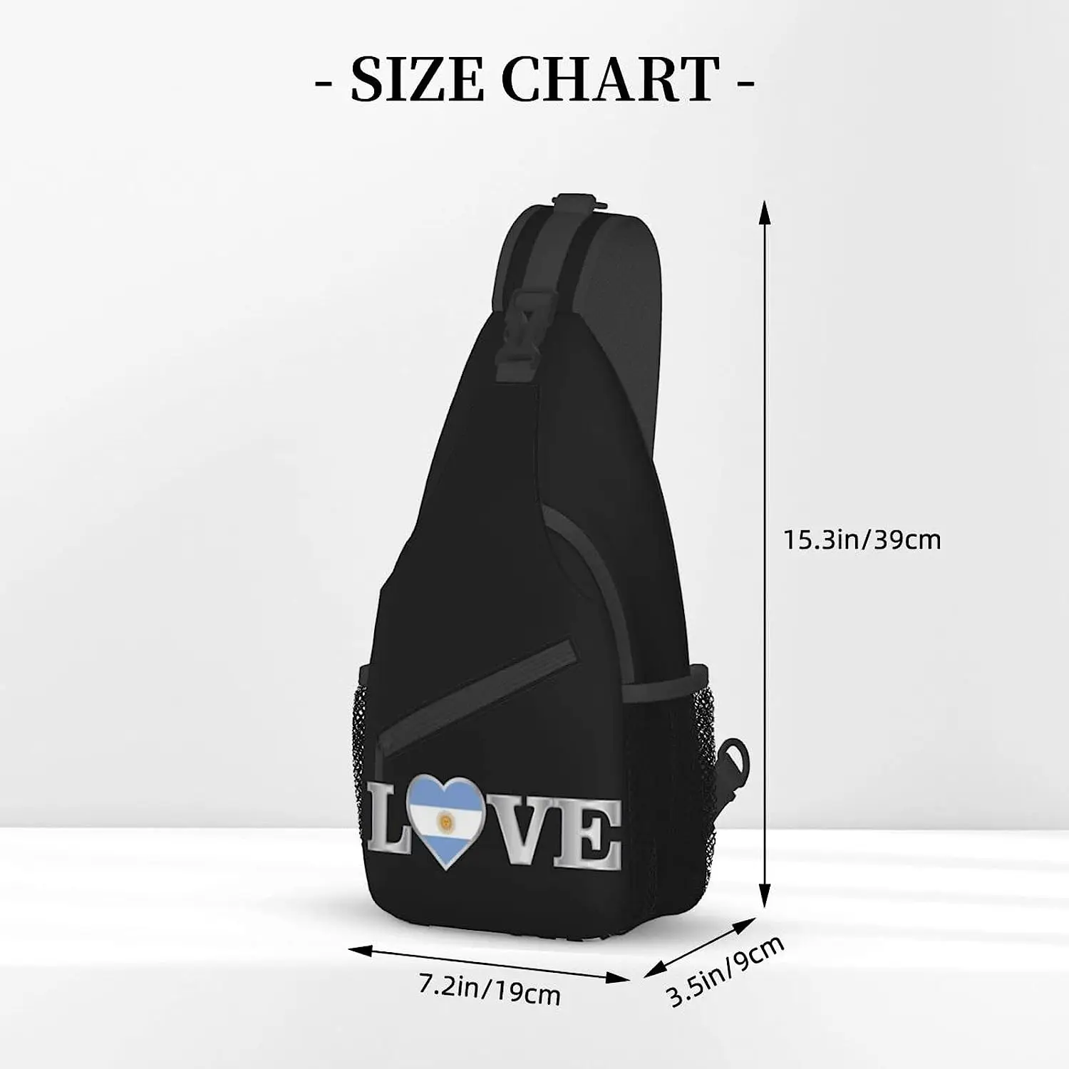 Argentinien Schulter tasche Argentinien Flagge Cross body Brust Daypack Casual Rucksack Argentinien Umhängetasche One Size Kawaii Rucksack