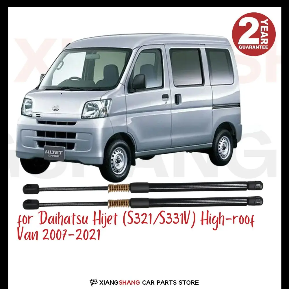 2pcs Rear Pop out Auto Open With Die Springs Damper Trunk for Daihatsu Hijet (S321/S331V) High-roof Van 2007-2021 Gas Struts