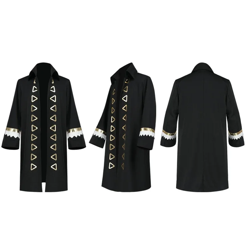 Cappotto cosplay anime per costume Rufy uomo donna mantello adulto nero anime mantello cosplay