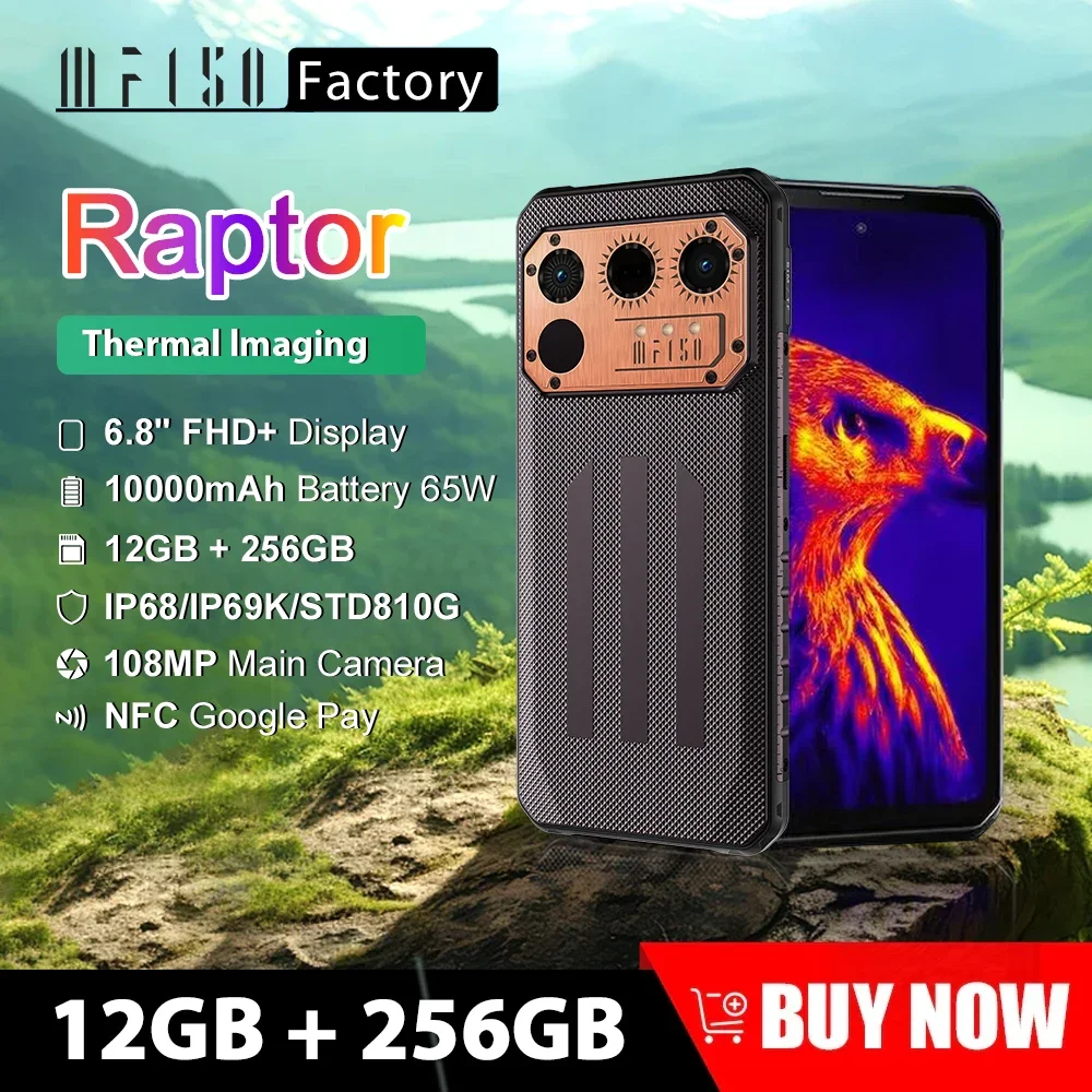 IIIF150 Raptor Rugged Machine 6.8 Inch 120Hz 12GB 256GB 10000mAh 65W Fast Charge 108MP Camera