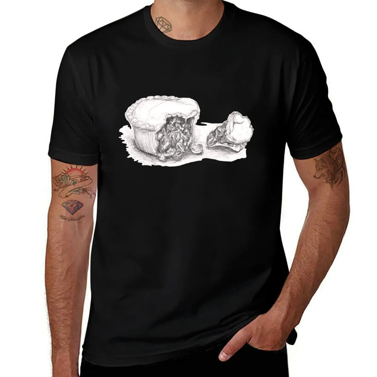 Sweet Mince Pie T-Shirt Plus Size Non-Shrink T-Shirt