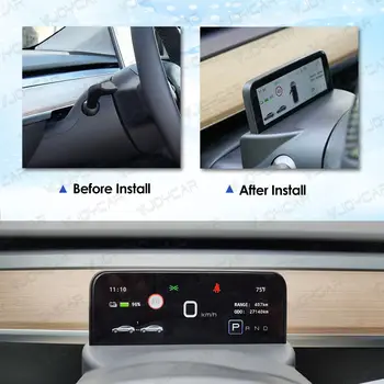 Nový 4,6palcový LCD displej na palubní desce pro Tesla Model 3 Y, inteligentní IPS HD displej, příslušenství pro interiér 6 nejlepší prodej Obrazovka Tesly Model Y - №6