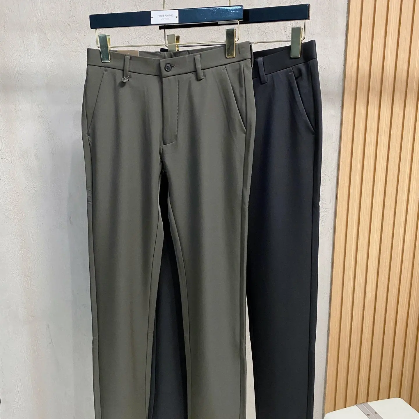 

Italian LP autumn and winter new simple business fashion solid color straight trousers casual trousers