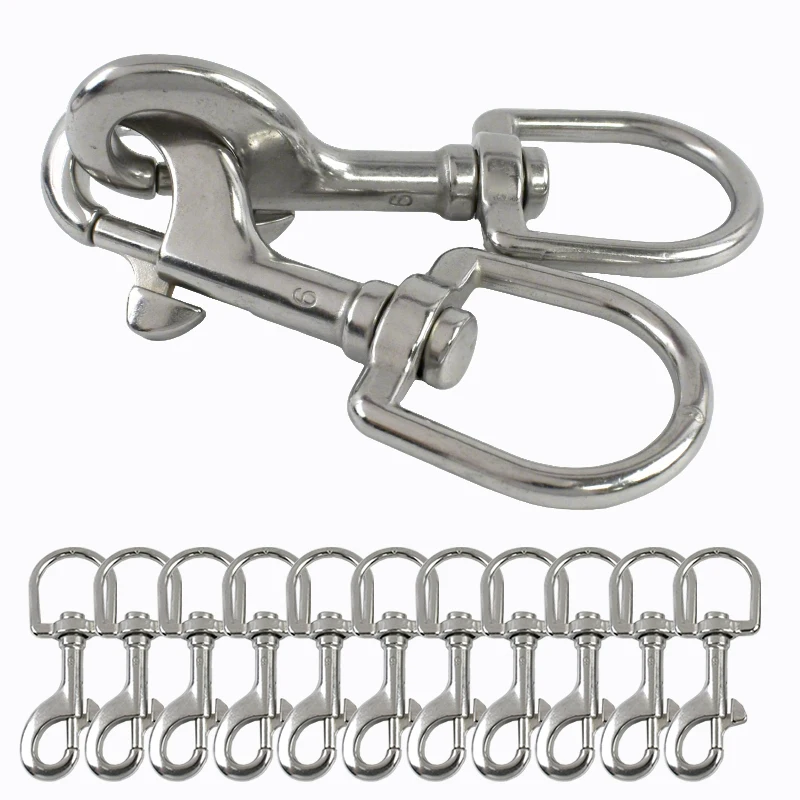 

1/2Pcs Round Bottom Metal Pet Buckle Swivel Lobster Clasp Dog Collar Snap Keychain for Pet Leads Leash DIY Hardware Accessories