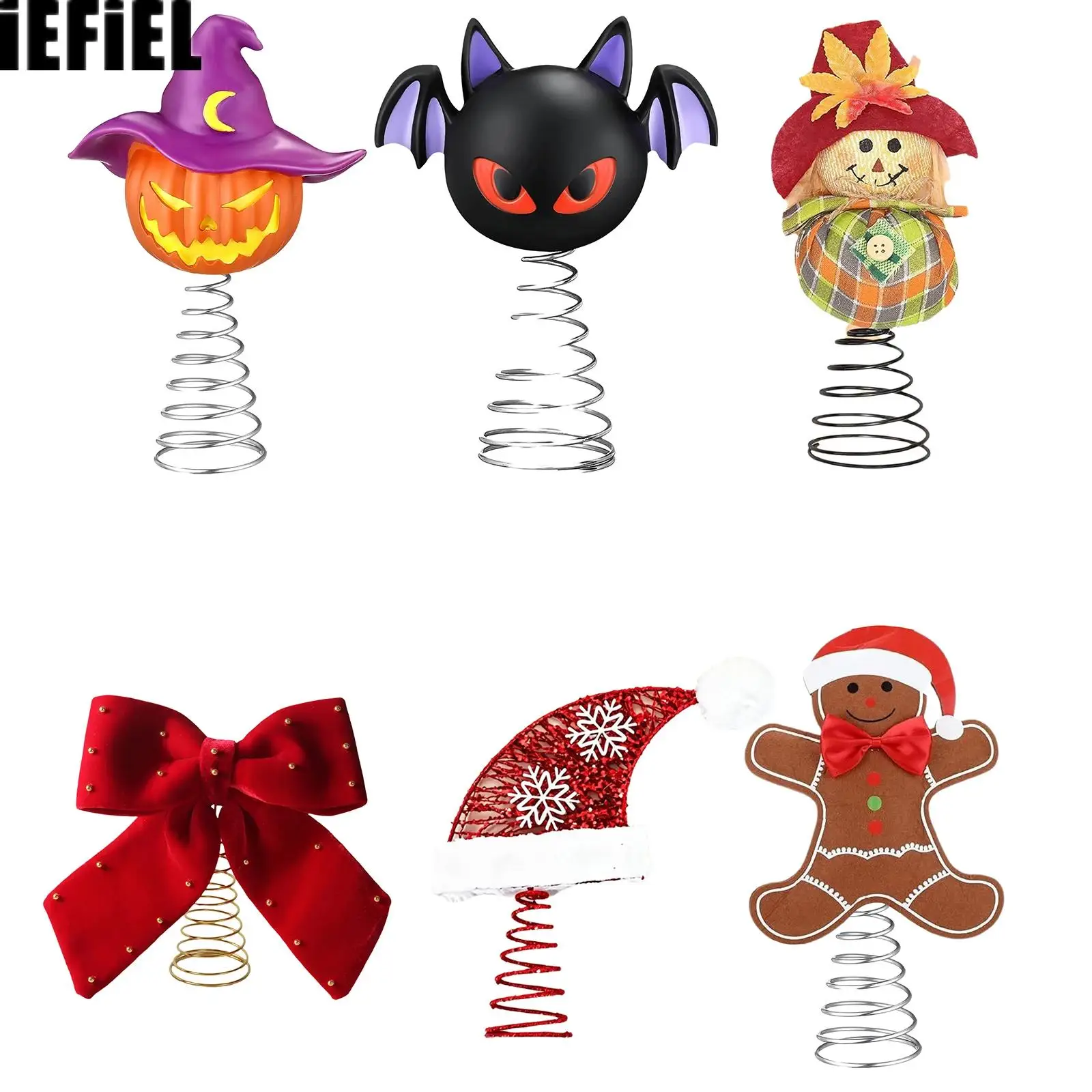 Christmas Halloween Tree Topper Decoration Stage Spook House Theme Party Holiday Event Supplies Tree-top Ornaments