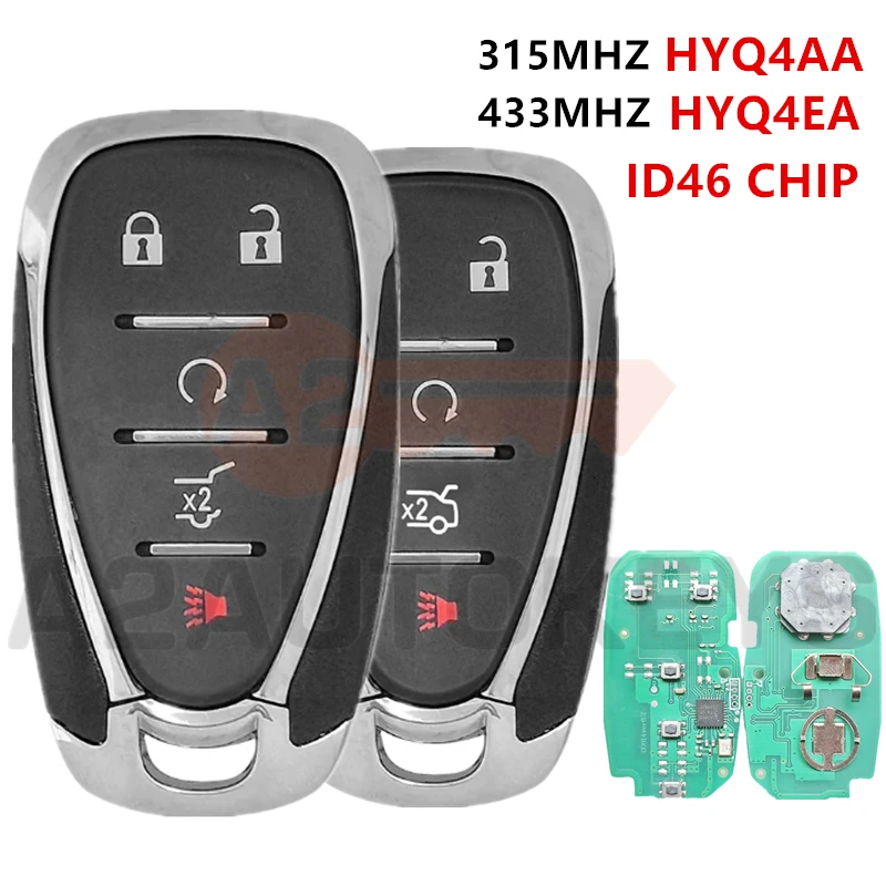 

A2AUTOKEYS HYQ4AA/HYQ4EA 315/433MHZ Remote Key For Chevrolet Camaro Volt Blazer Traverse Camaro Cruze Malibu Sonic Equinox Spark