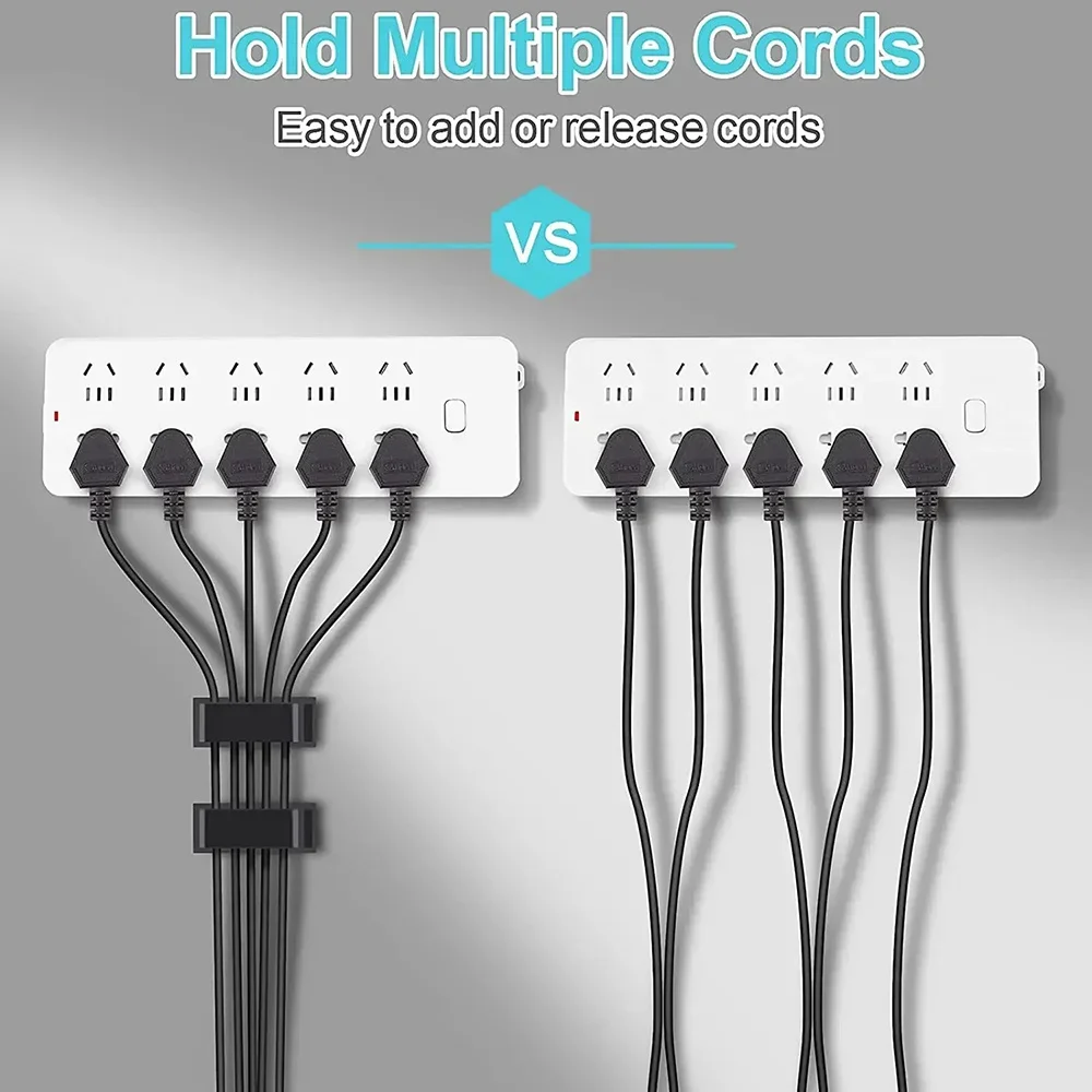 Data Cable Organizer Winder Desktop Workstation Tidy Management Clip Wire Holder for Charging Line Computer Mouse Headphone image 3