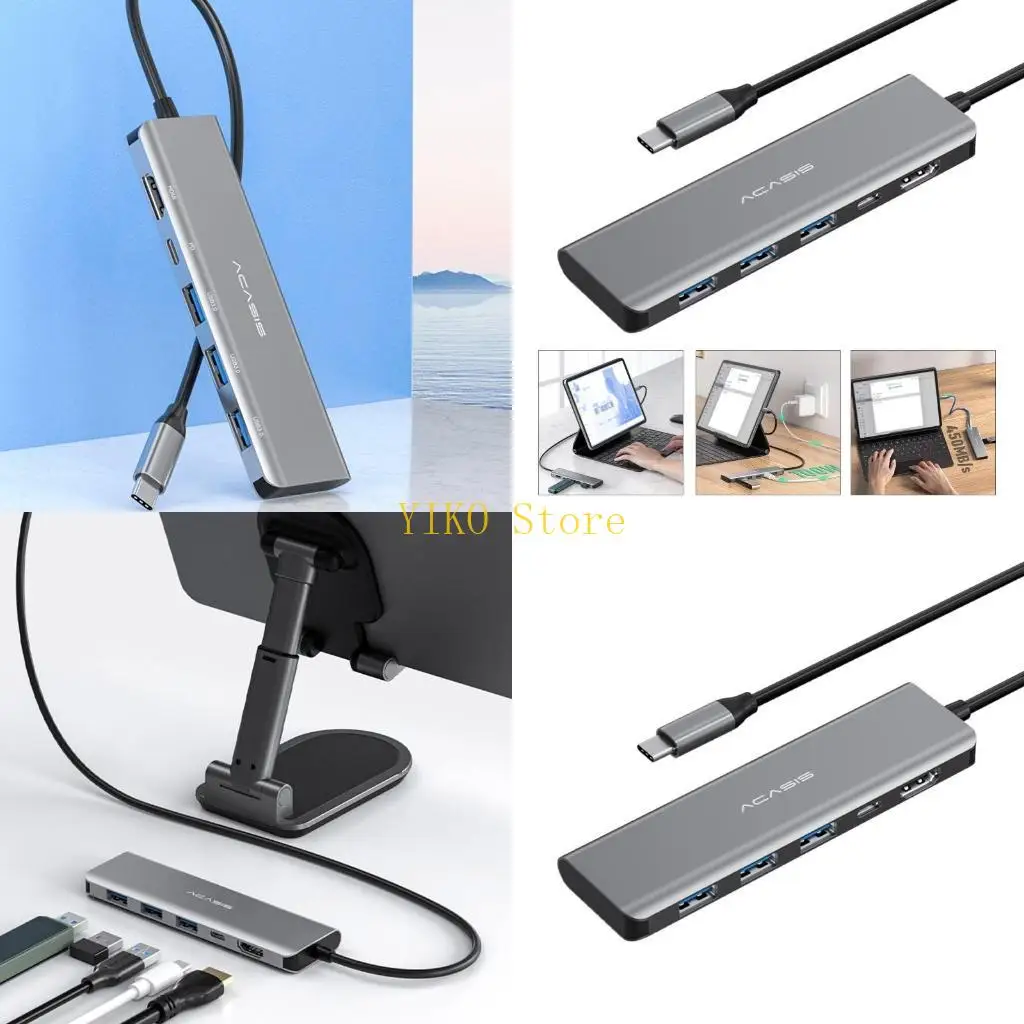 

K32C USB-концентратор адаптер Multi на 5-портовый разветвитель для ПК, ноутбука, ноутбука, приемника