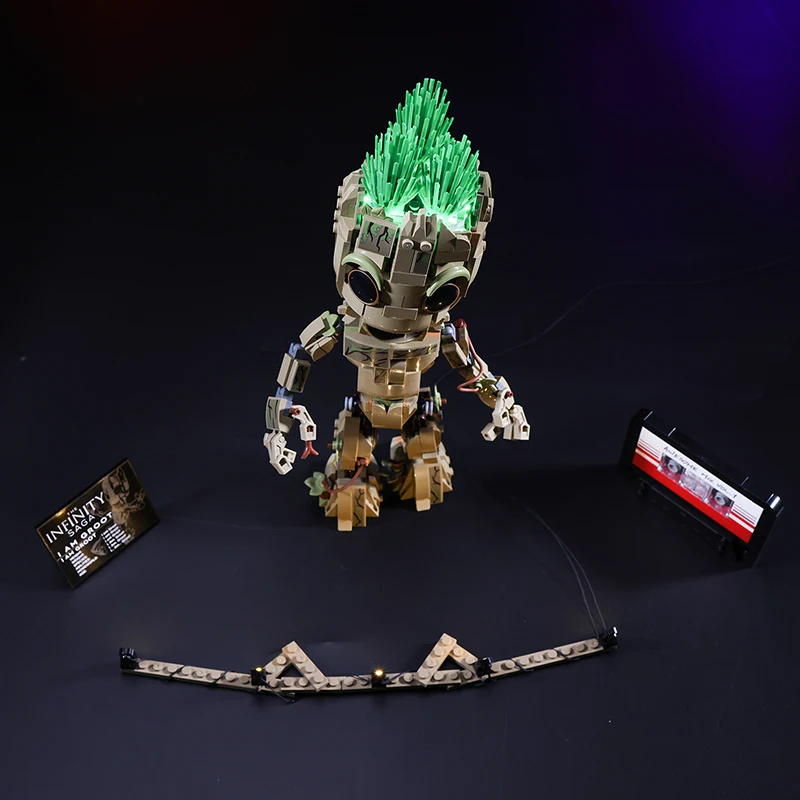 Vonado LED Light Kit For 76217 I am Groot Building Blocks Set (NOT Include the Model) Bricks DIY Toys For Children