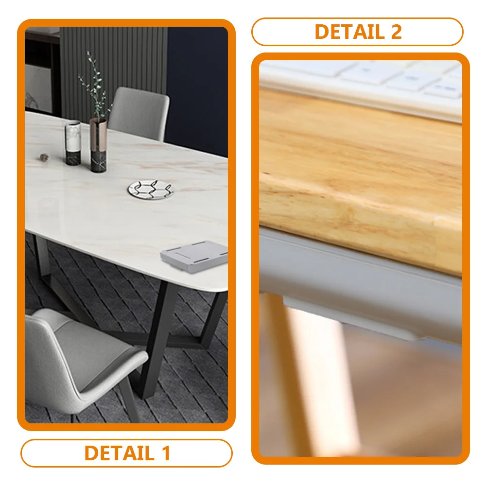 

2pcs Storage Box Desk ganizers White Office Under Desk Drawer Stationery Punch Free Large Capacity Hidden Shelf