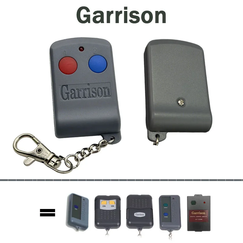 Controle remoto Garrison compatível com Garrison TX1 TX2 TX3 TX4 TX5 300MHz - 400MHz para abridor de portão elétrico de porta de garagem