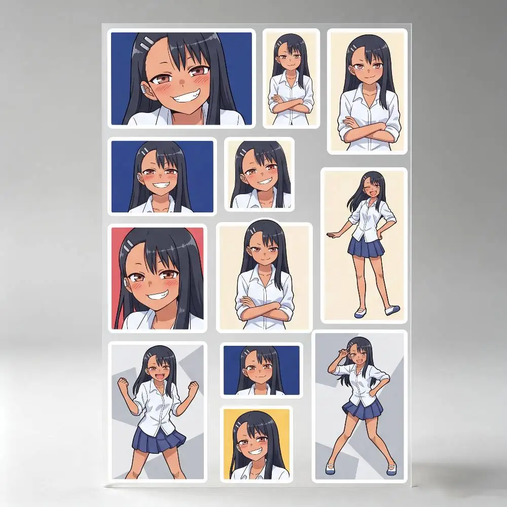 Miss Nagatoro Anime Stickers Auto Body Bumper Windows Motorcycle Laptop Walls Vinyl Decal Car Tuning Accessories