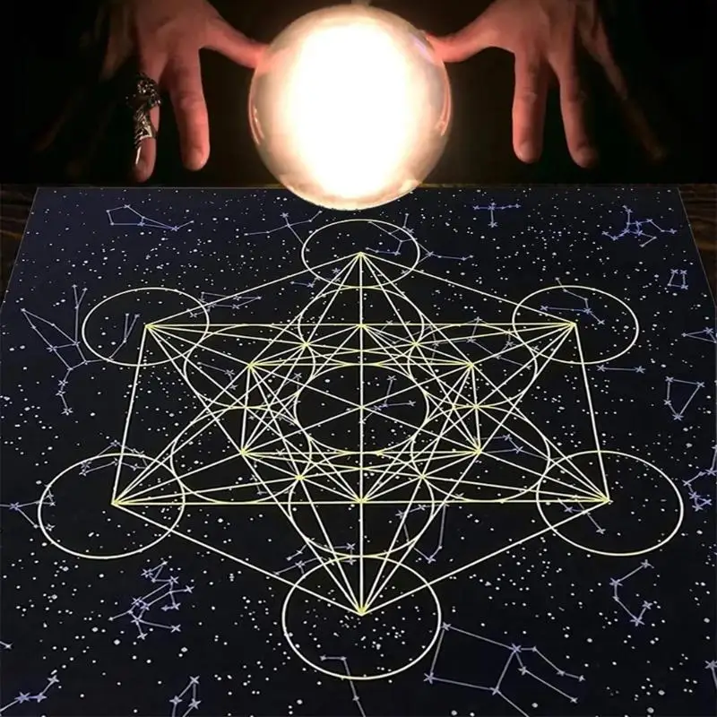 

652F Ткань для карт Таро Гадальные карты Таро Скатерть Скатерть Таро Гобелен