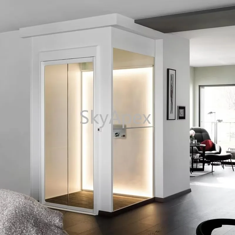 

Customized Hydraulic Home Elevator Small Residential Lift Villa Safety Quiet 300KG Load Easy Install CE Certified Indoor Outdoor