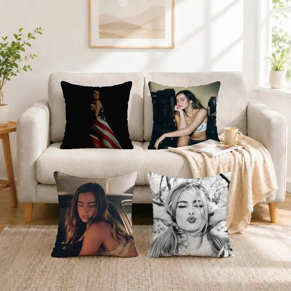 Funda de almohada Singer A-Addison Rae Diet Pepsi, funda cuadrada de doble cara para cojín de sofá, almohada para mesita de noche, regalo