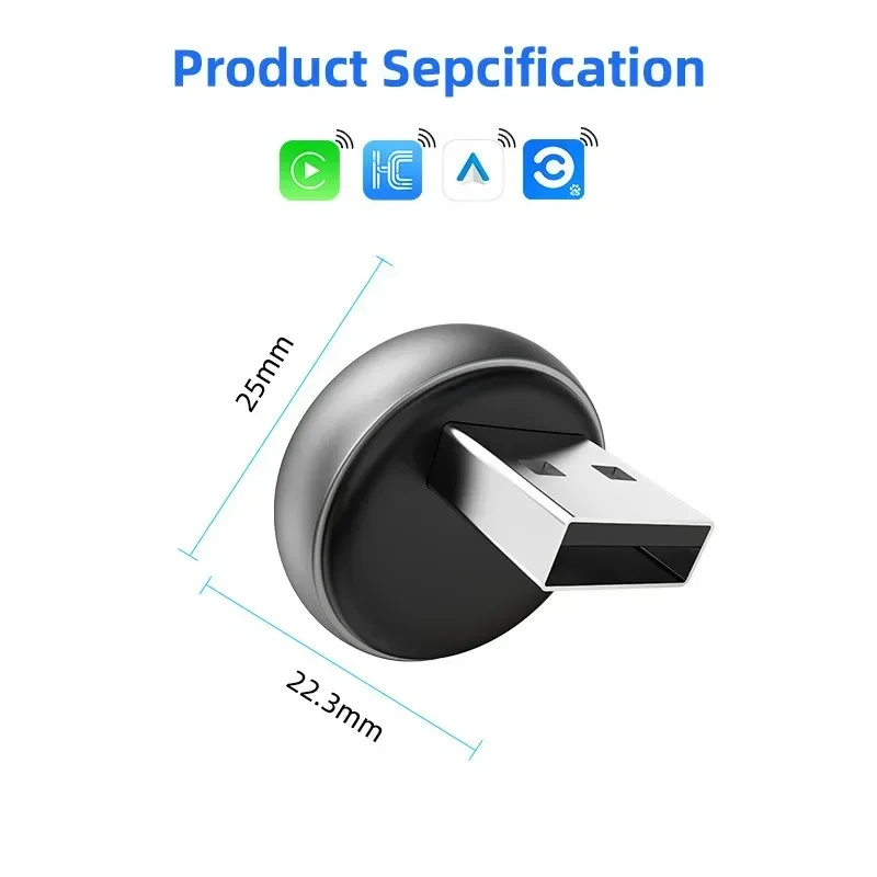 حار أندرويد السيارات اللاسلكية دونغل واي فاي 5.8G السيارات ربط صندوق دعم سبوتيفي الموسيقى CarlinKit محول CarPlay اللاسلكي الصغير