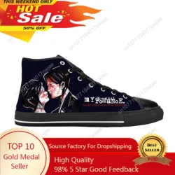 Meine chemische Romantik mcr schwarze Parade Rockband lässige Stoffs chuhe High Top bequeme atmungsaktive 3D-Druck Männer Frauen Turnschuhe