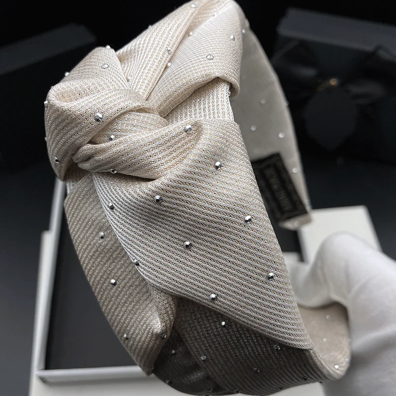 Modische Neue Haarspange, Einfaches und Stilvolles Hochgesetztes Haarband für Damen, Breites Kompressions-Stirnband – Detail 5