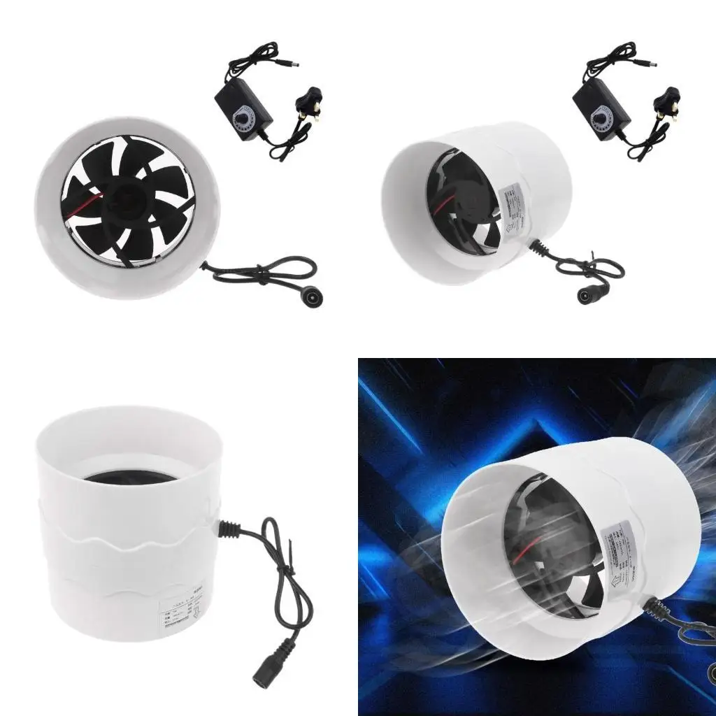 

652F 4-дюймовый вытяжной вентилятор для дома, тихий линейный канальный вентилятор, промышленный вентилятор, вентилятор для для и