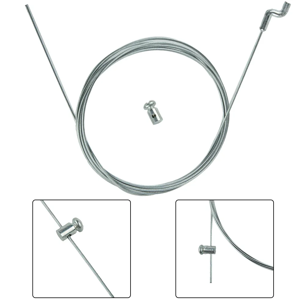 Para kits de máquinas de jardim motorizadas, conjunto de braçadeira de cabo, roda de freio, acelerador, cortador de grama, corda prática, diâmetro 1.5mm