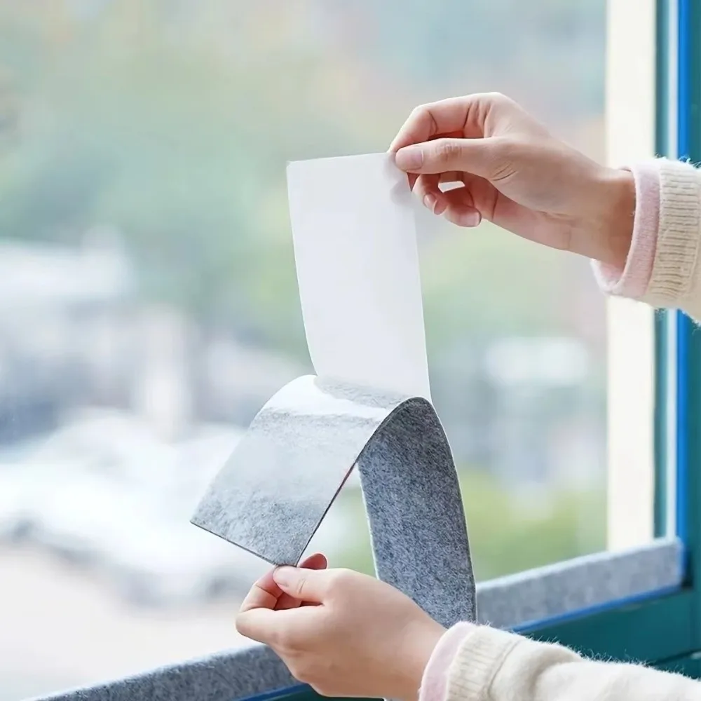 Felt Cotton Window Absorbent Strip Thickened Self Adhesive Windowsill Water Strip Water Absorbent 4M Length