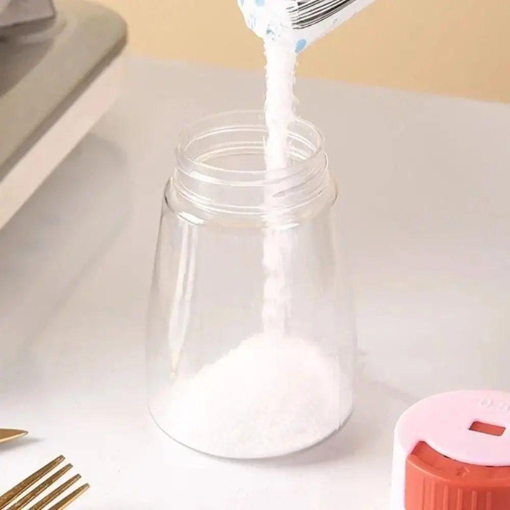 

Portable Quantitative Seasoning Bottle Transparent Press-type Picnic BBQ Salt Container Dustproof Salt Shaker Kitchen Gadget