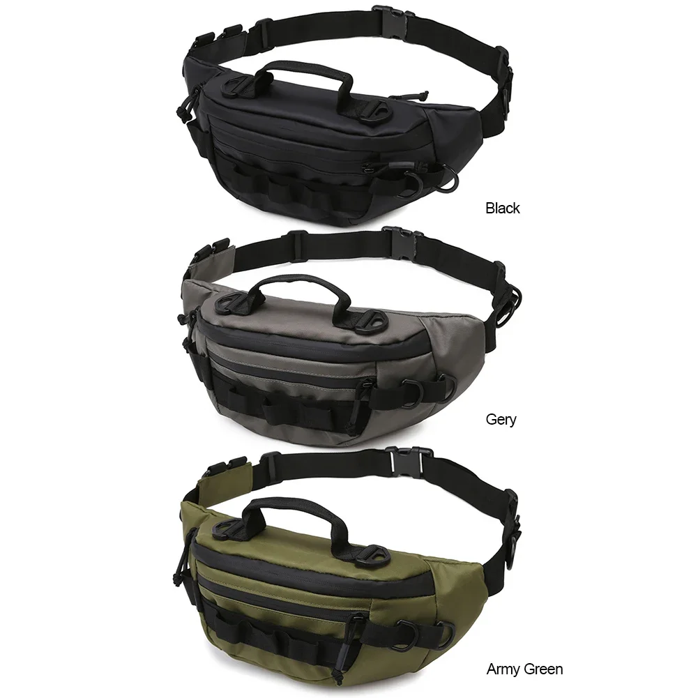 Men Tactical Fanny Pack Waterproof Hiking Phone Pouch Multifunctional Fishing Tackle  Anti-Theft  Travel Fishing