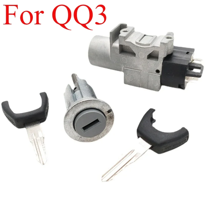 For Chery A1 Qq6 Qq3 Ordinary Central Control Ignition Lock Cylinder Lock Body Ignition Start Switch with 2 Key Blanks S11