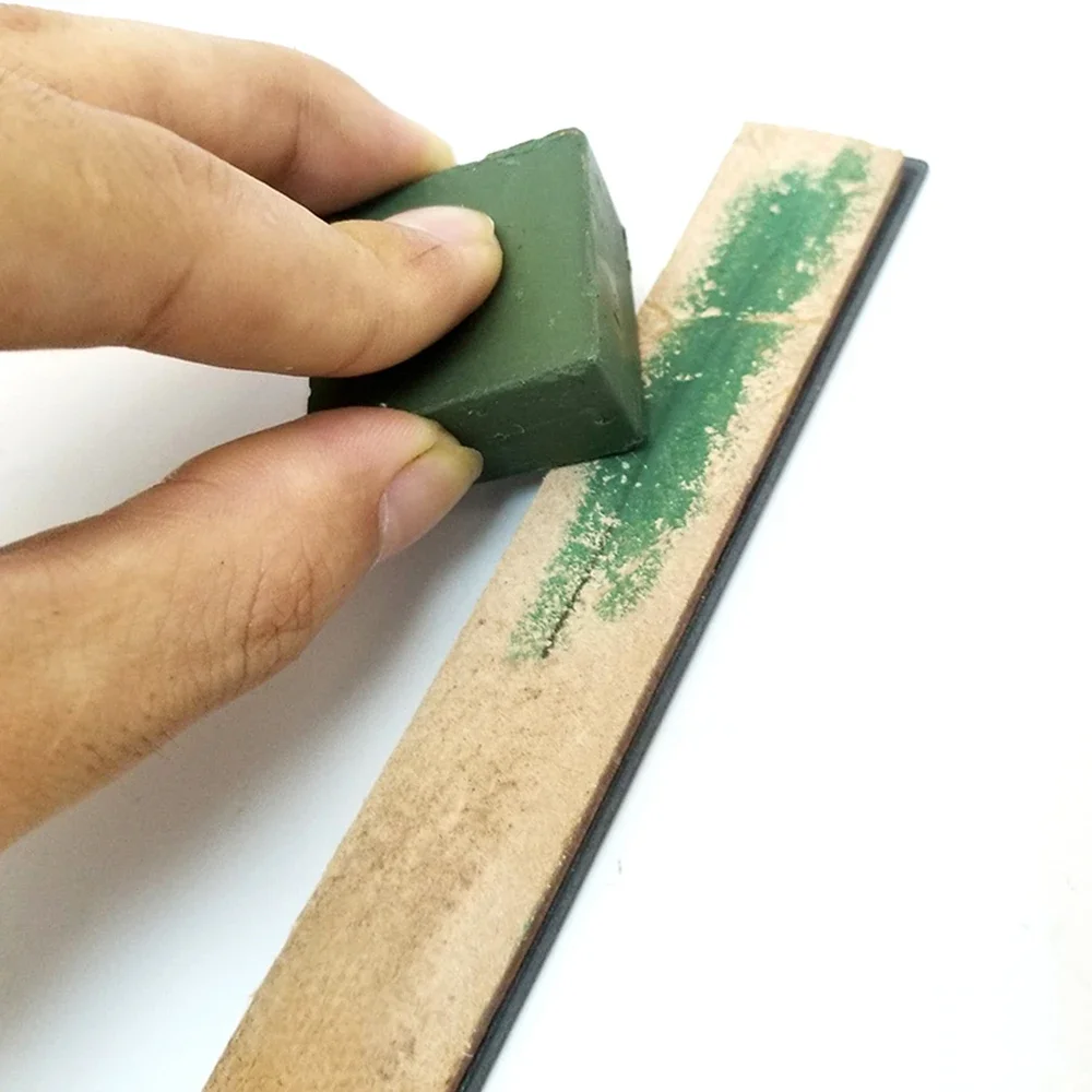 Knife Strop Leather, Honing Compound Paste, Stropping Block, Leather Sharpening Block, Kitchen Knife Sharpener, Razor Strop